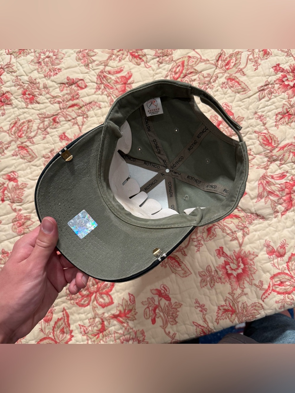 Carhartt Olive Green Veteran Navy Embroidered Cap - Picture 3 of 3